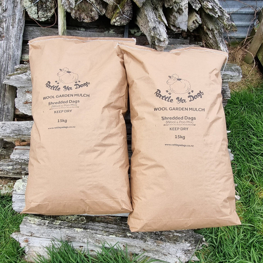 2 x Shredded Dags 15kg (one freight free)